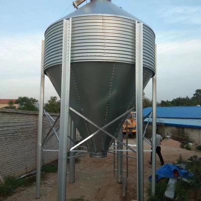 China Farms Customized Poultry Chicken Small Steel Grain Silos 3 Ton Capacity for sale