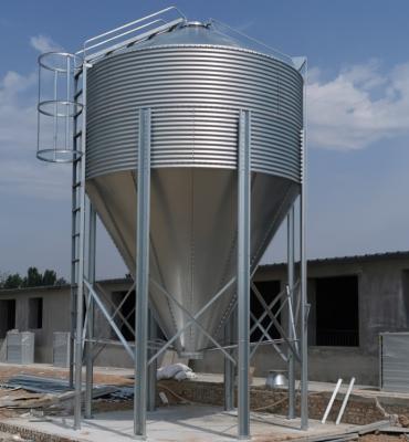 China Farms Chicken Farm Feed Hopper Poultry Chicken Silo 20 Tons for sale