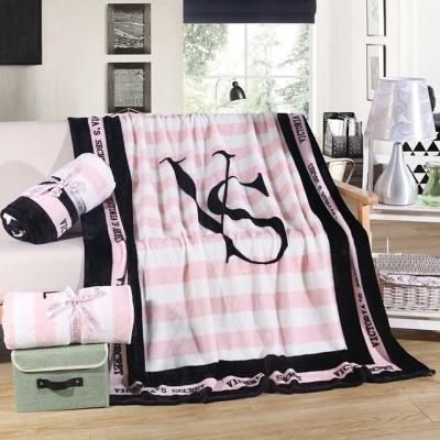 China Anti-static Cheap Polyester Fleece Sofa Bed 100 Manta Portable Picnic Stock VS Secret Blanket for sale