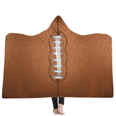 China Wholesale Anti-static Theme Baseball Sports Hooded Blanket For Adults for sale