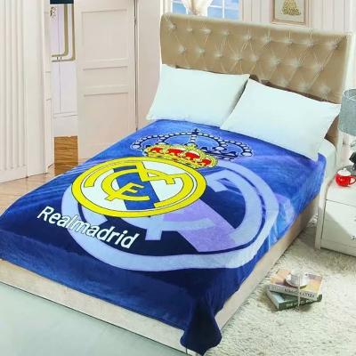 China Anti-static Super Soft Comfortable Printed Luxury Microfiber Flannel Fleece Throw Blanket For Winter for sale