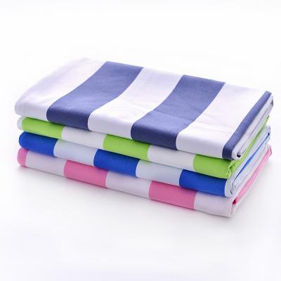 China Amazon Suede Color Stripe Beach Towel Microfiber Sports Quick Dry Quick Dry Blanket for sale