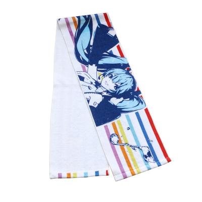 China Cartoon Anime Printing 100 Cotton Gym Towel QUICK DRY For Sport for sale