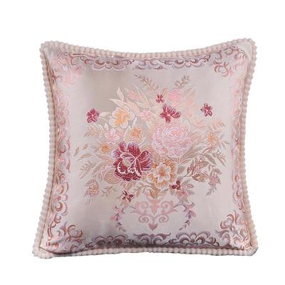 China Simple European Classical Floral Throw Sofa Pillow Set for sale