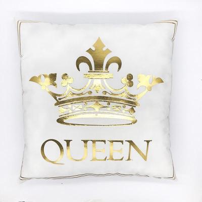 China Crown Letter Anti-static Lips Bronzing Velvet Tile Cover For Home Decorative for sale