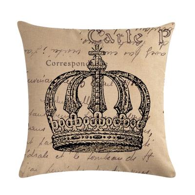 China Crown Anti-Static Series Capas De Almofadas Family Home Cushion Pillow Cover 18 x 18 for sale