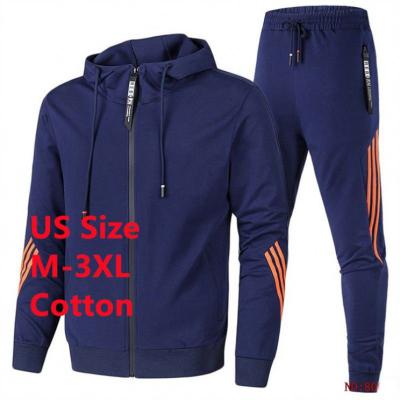 China Viable Custom Men's Joggers Tracksuit White Sweatsuit Mens Luxury Logo Luxury Pants Two Piece Workout Set Sweatsuits for sale