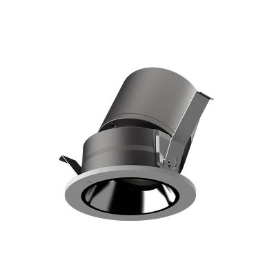 China Modern High Quality Aluminum Cob Led Grill Spotlight For Led Black Variable Downlight for sale