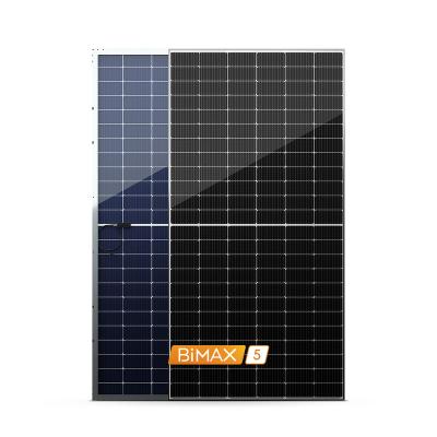 China High Efficiency Half Cut 144 Mono Cells 540W 545W 550W Backsheet 182mmx182mm Transparent Solar Panels for sale