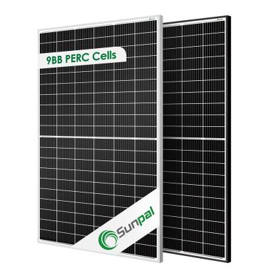 China Sunpal Mono Solar Panel 325W 330W 335W 340W 340Watt Half Cell 30V 120Cell 9BB Solar PV Panel Module OEM SP340M-60H for sale