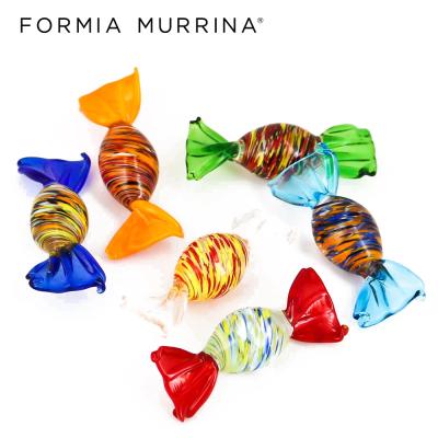 China China Glass Candies Holiday Decoration Items Fake Murano Glass Candy Candies Collection for sale