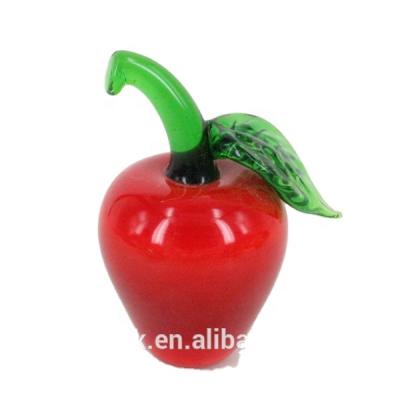 China Murano glass art decoration wedding color sticker sculpture glass fruits and vegetables for sale