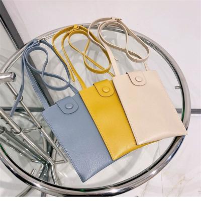 China Ladies High PU Cell Phone Bag Protective Leather Cross Body Purse Small Shoulder Bag for sale