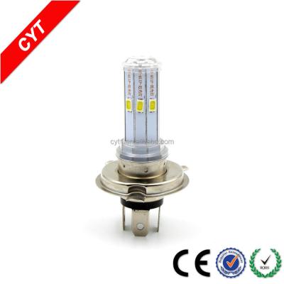 China High Beam Strobe DC12V 6W 7 LED 5030 SMD H4 LED Motorcycle LED Light Bulb for sale