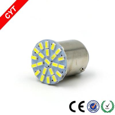 China High Quality Aluminum Alloy 2W BA15D 22SMD 5050 LED Car Brake Light 1157 CYT Tail Light for sale