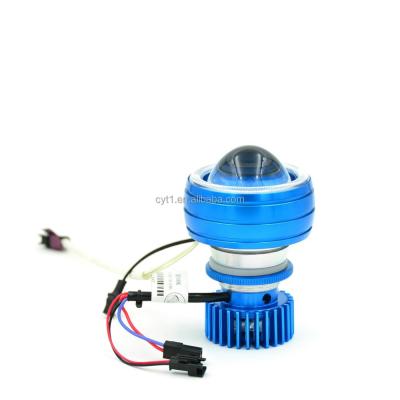 China 12V 18W Angel Eyes Led Top Beam Light With Projector Lens Motorcycle Headlight for sale