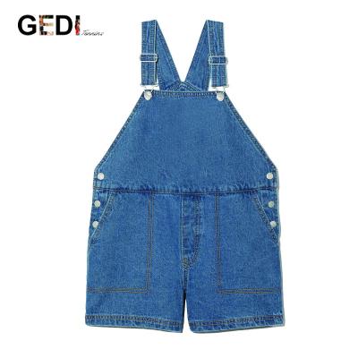 China Color Fade Proof Fashion Baby Jeggings Lattice Shorts Bib Pants Jeans Shirt Girls for sale