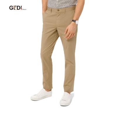 China Customized Men's Versatile Trotter Breathable Pants Twill Slim Fit Pants for sale