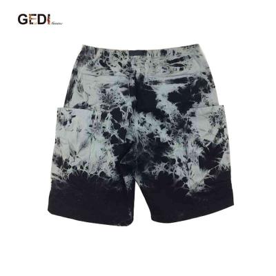 China Anti-wrinkle logo plus size white designer mens swimming trunks for mens nylon for sale