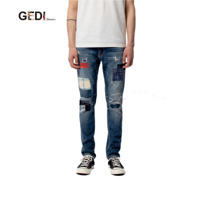 China Waterproof Custom Mixed Various Masculine Mens Boys Black Denim Ripped Jeans Men for sale