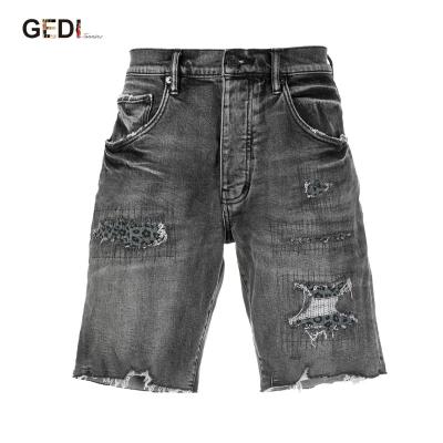 China Custom windproof ripped men en de hombre jeans homme short pants for men for sale