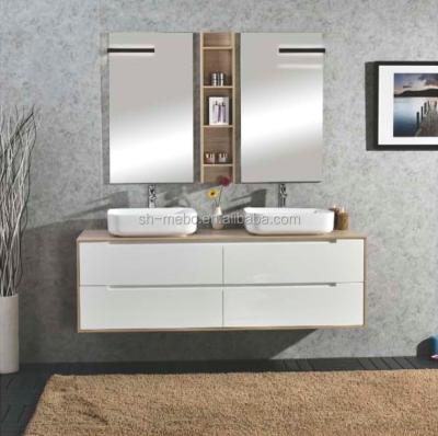 China Modern Modern Wall Hung European Style Bathroom Cabinet With for sale