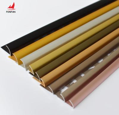 China Modern Metal Tile Trim Surface Treatment Aluminum Tile Trim Aluminum Corner Corner Ledge Strips Various for sale