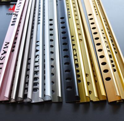 China Factory Price Strip Tile Modern Floor Trim Aluminum Decorative Trim Tile Accessories for sale