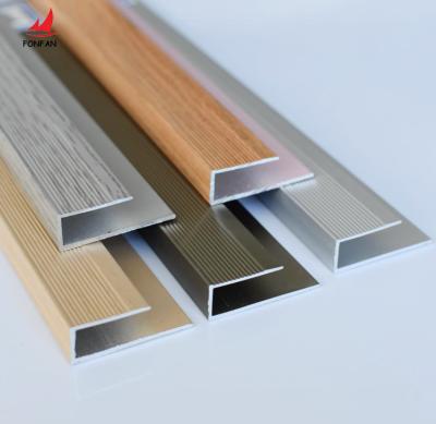 China Modern For Flooring 8MM C Shape Metal Profile Aluminum Ceramic Tile Edge Trim for sale