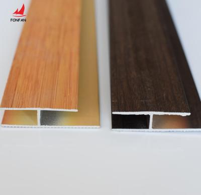 China Modern Flooring H Shape Transition Profile 8MM Aluminum Ceramic Metal Trim for sale