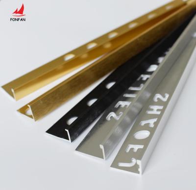 China Modern L Shape Aluminum Tile Trim Edge Side Covering Profile for sale