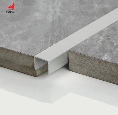 China Modern Metal Transition Strips Floor Accessories Aluminum U Shaped Tile Trim for sale