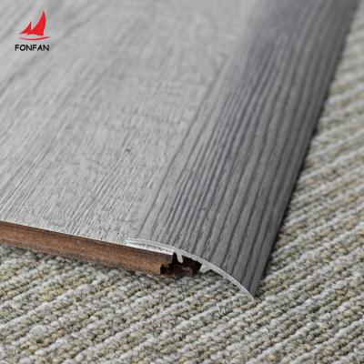 China Modern Wood Threshold Strip Durable Aluminum Door Trim Entrance Railing Profile Entrance Look Profile Floor Transition Accessories for sale