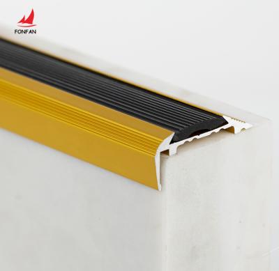 China Modern Rubber Non Slip Stair Sniffing Decorative Edge Profiles Strip Supplier in China for sale