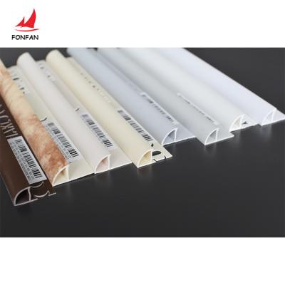 China Modern Wholesale Cheap Price 12 Mm Plastic Floor Tiles Trim Matte PVC Finishing Strip Profile China Supplier for sale