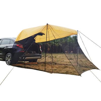 China Extended type car tent, car side awning tent, portable car side rear mosquito and sunshade tent for sale