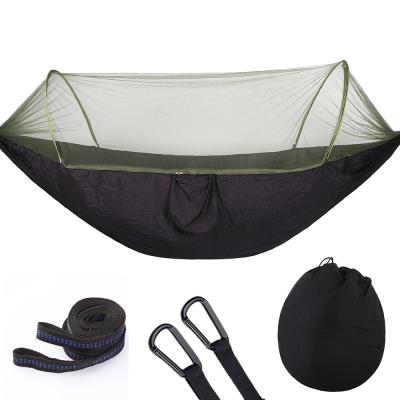 China Adult Automatic Speed ​​Control With Mosquito Nets Swing Outdoor Double Nylon Nets Camping Hammock Repellent for sale