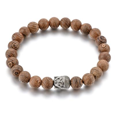 China CLASSIC Top Selling Buddha Spiritual Bead Bracelet Handmade Wooden Bead Bracelet for sale