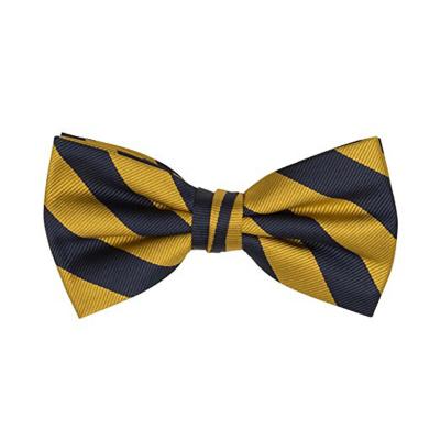 China JACQUARD OEM OR ODM UNIVERSITY REPP STRIPE PRE-TIED BOW TIE 100% MICROFIBER WOVEN MEN'S MICROFIBER WOVEN HAND MADE QUICK DELIVERY for sale