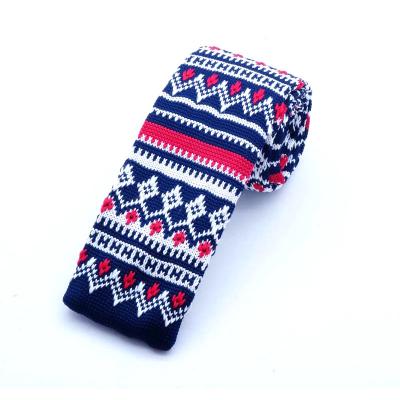 China Microfiber Christmas Tie Cuyino Christmas Design Vintage Smart Well Crafted Skinny Skinny Men Knit Tie Necktie for sale