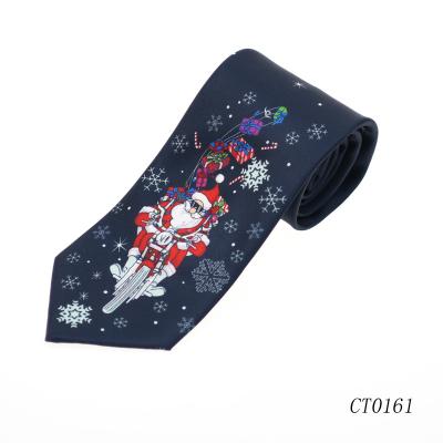 China Well Crafted Funny Cool Christmas Gift Men's Christmas Microfiber Tie Christmas Microfiber Tie Necktie For Joy And Laughter Great For Your Wardrobe for sale