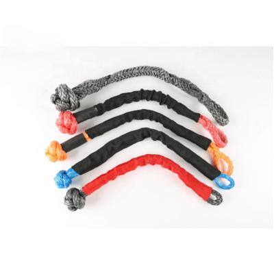 China Heavy Industry Synthetic Soft Shackle For 4X4 4WD UTV SUV Offroad Stretch Tow Rope With Customized Logo for sale