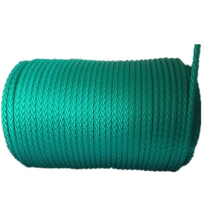 China High quality 12 strand UHMWPE blue uhmwpe boat marine mooring floats reling for sale