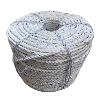 China 100 YARD/2MM, 3MM, 4MM, 5MM PE, 6MM Factory Plastic Blue HDPE PP/PE Twisted Fishing Net Twine Packing Rope for sale