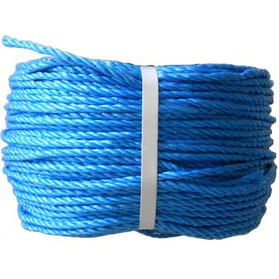 China PE 3 Strand 16mm Polyethylene Twisted PE Twisted Rope Spool Skein Or Roll for sale