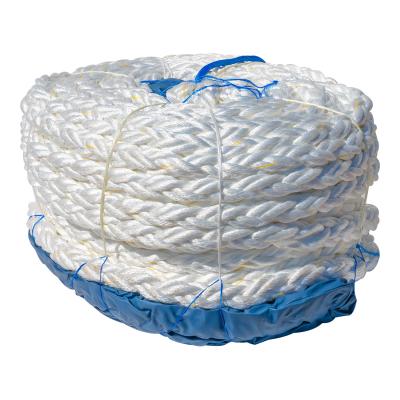 China Polyester 12 Strands Dacron Polyester Braided Rope For Boat Ship Boat Mooring for sale