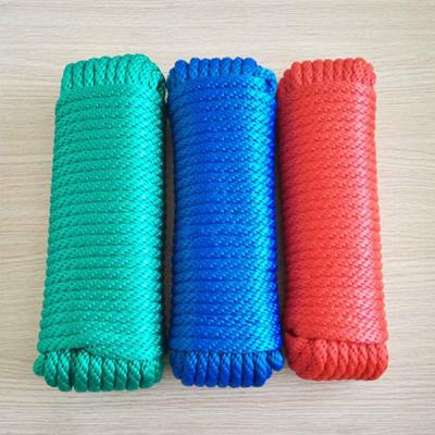 China PP 16 Strand All Size Braided Polyester Polypropylene PP Rope For Tent Guide Guy Line Cord for sale