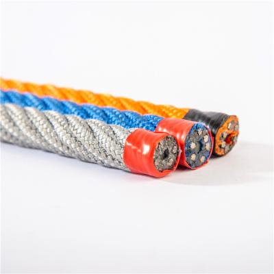 China Polyester & 16mm Strong Stainless Steel Playground Climbing Rope Net Combination Wire Rope And Cross Connector For Kids for sale