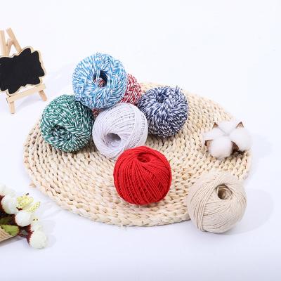 China Cotton Diy Polyester Tie Up 2mm 3mm 4mm Macrame Cotton Braided Tie Up Flat Parachute Cord for sale