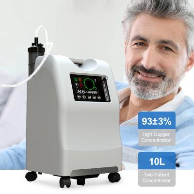 China 5l Medical Grade Dual Oxygen Concentrator 10l Flow Oxygen Concentrator 93% Purity for sale